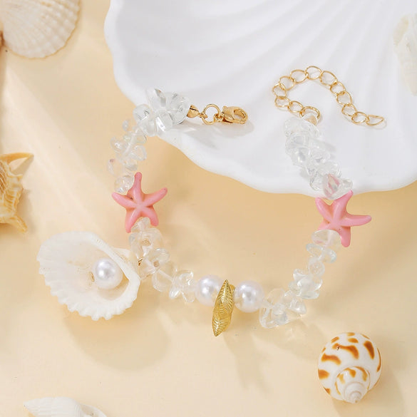 Shell Handmade Bohemian Jewelry Conch Sea Star Bracelet