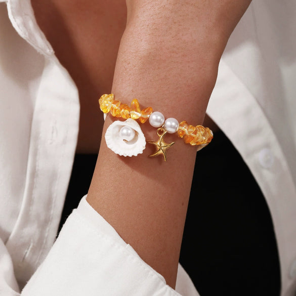 Shell Handmade Bohemian Jewelry Conch Sea Star Bracelet