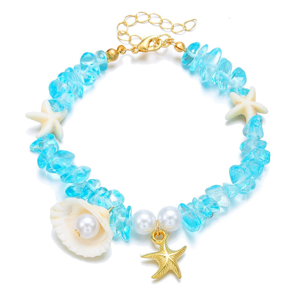 Shell Handmade Bohemian Jewelry Conch Sea Star Bracelet