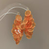 Shell Handmade Geometric Round Tassel Earrings For Women Light Luxury Sweet Small Fresh All Match