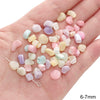 Shell Handmade Peach Heart Shaped Beaded Jewelry Accessories Earrings Bracelet