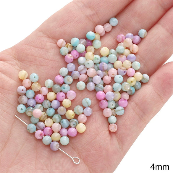 Shell Handmade Peach Heart Shaped Beaded Jewelry Accessories Earrings Bracelet
