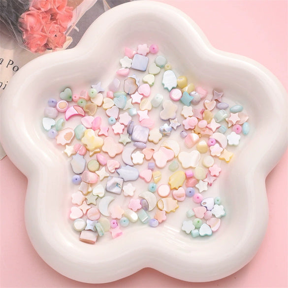 Shell Handmade Peach Heart Shaped Beaded Jewelry Accessories Earrings Bracelet