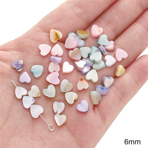 Shell Handmade Peach Heart Shaped Beaded Jewelry Accessories Earrings Bracelet