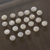 Shell Jewelry Geometric 26 Letters Round Fritillaria Double Sided Straight Hole Matching Material