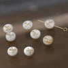 Shell Jewelry Geometric 26 Letters Round Fritillaria Double Sided Straight Hole Matching Material