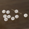 Shell Jewelry Geometric 26 Letters Round Fritillaria Double Sided Straight Hole Matching Material