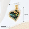 Shell Jewelry Heart Geometric Pendant Accessories Electroplating
