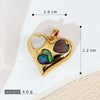Shell Jewelry Heart Geometric Pendant Accessories Electroplating