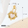 Shell Jewelry Heart Geometric Pendant Accessories Electroplating