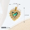 Shell Jewelry Heart Geometric Pendant Accessories Electroplating