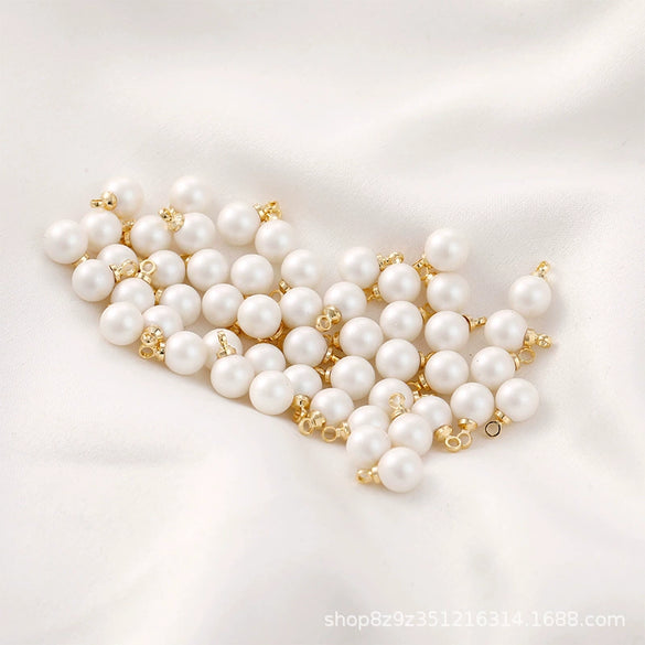 Shell Pearl Handmade Jewelry Accessories With Baking Paint Design
