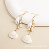 Shell Pearl Tassel Women's Long Elegant Fresh Minimalist Retro Earrings