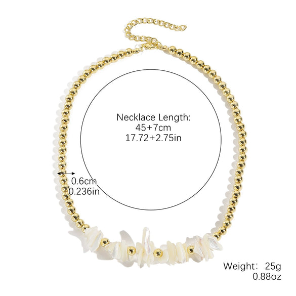 Shell Pendant Necklace With Pearl Chain Star Geometric Animal Zodiac Pure Handmade For Women