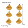 Shell Ring Starfish Pearl Imitation Pearl Necklace Stainless Steel Electroplating Geometric Style