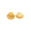Shell Shape Stainless Steel Goldplated Fashion Women's Earrings