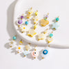 Shell Stainless Steel Accessories Handmade Geometric Fivepointed Star Flower Pendant