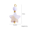 Shell Stainless Steel Accessories Handmade Geometric Fivepointed Star Flower Pendant