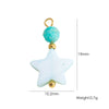 Shell Stainless Steel Accessories Handmade Geometric Fivepointed Star Flower Pendant