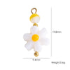 Shell Stainless Steel Accessories Handmade Geometric Fivepointed Star Flower Pendant