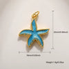 Shell Starfish Conch Animal Style Copper Jewelry Accessories Electroplated Bracelet Necklace Keychain Pendant
