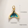 Shell Starfish Conch Animal Style Copper Jewelry Accessories Electroplated Bracelet Necklace Keychain Pendant