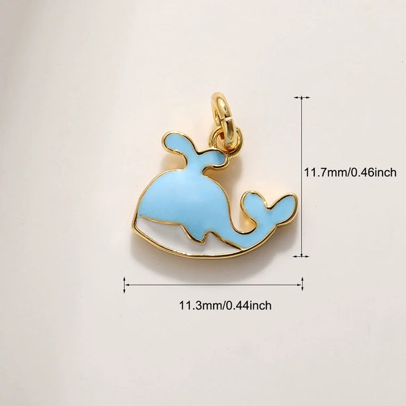 Shell Starfish Conch Animal Style Copper Jewelry Accessories Electroplated Bracelet Necklace Keychain Pendant
