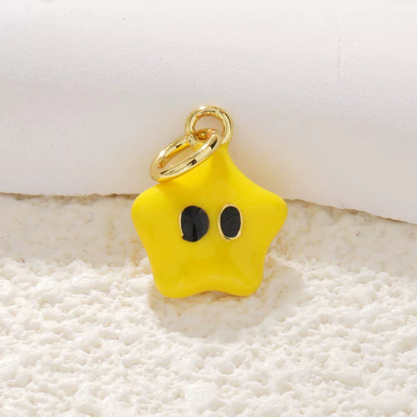 Shell Starfish Conch Animal Style Copper Jewelry Accessories Electroplated Bracelet Necklace Keychain Pendant