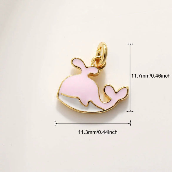 Shell Starfish Conch Animal Style Copper Jewelry Accessories Electroplated Bracelet Necklace Keychain Pendant