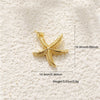 Shell Starfish Conch Animal Style Copper Jewelry Accessories Electroplated Bracelet Necklace Keychain Pendant