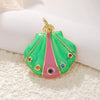 Shell Starfish Conch Animal Style Copper Jewelry Accessories Electroplated Bracelet Necklace Keychain Pendant