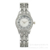 Shellfaced Diamondencrusted Women's Quartz Casual Watch With Alloy Case And Strap Round Dial