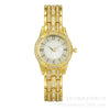 Shellfaced Diamondencrusted Women's Quartz Casual Watch With Alloy Case And Strap Round Dial