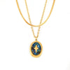 Shellfish Pendant Clavicle Necklace Titanium Steel Electroplated 18K Gold Geometric Light Luxury Women's Jewelry