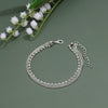 Shiny Solid Color Rhinestones Alloy Wholesale Anklet