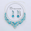 Shiny Water Droplets Zinc Alloy Plating Inlay Zircon Women'S Jewelry Set