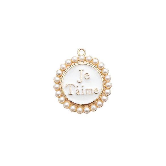 Shoe Accessories Alloy Bear Rhinestone Pearl Hanging Chain With Plants And Flowers Style Electroplating