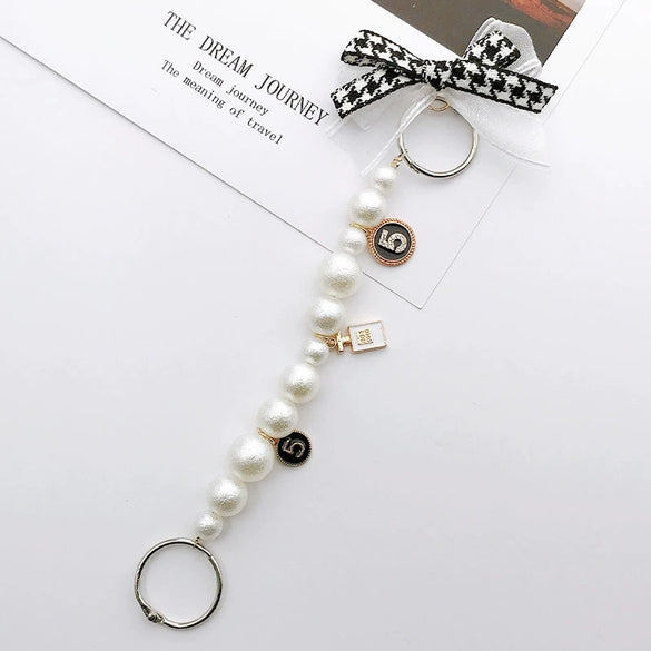 Shoe Accessories Alloy Bear Rhinestone Pearl Hanging Chain With Plants And Flowers Style Electroplating
