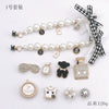 Shoe Accessories Alloy Bear Rhinestone Pearl Hanging Chain With Plants And Flowers Style Electroplating