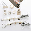 Shoe Accessories Alloy Bear Rhinestone Pearl Hanging Chain With Plants And Flowers Style Electroplating