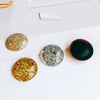 Shoe And Mobile Phone Case Accessories Acrylic Plastic Resin Round Irregular Gold Foil Glitter Dripping Oil Style