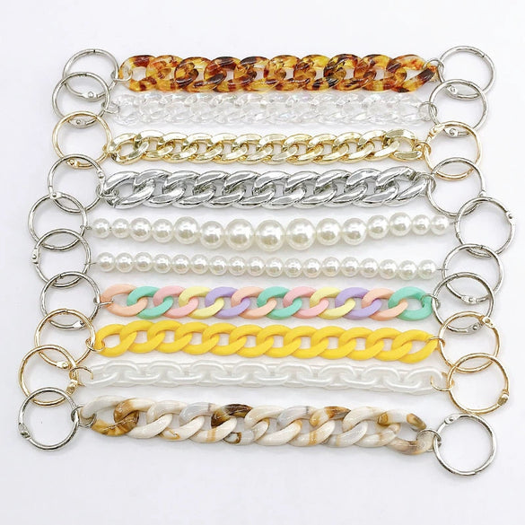 Shoe Chain Jewelry Accessories Acrylic Handmade Beaded Pearl Shoe Buckle Decoration