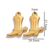 Shoes Shaped Stainless Steel Jewelry Accessories For Diy Bracelet Necklace Bag Hanging With Electroplating