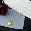 Short Clavicle Chain Multi Layer Necklace With Heart Shaped Titanium Steel Love Pendant In Cold Style