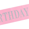Shoulder Strap Ceremonial Belt Taffeta Fabric Sewing Pink Glitter Party Decoration