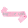 Shoulder Strap Ceremonial Belt Taffeta Fabric Sewing Pink Glitter Party Decoration