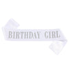 Shoulder Strap Ceremonial Belt Taffeta Fabric Sewing Pink Glitter Party Decoration