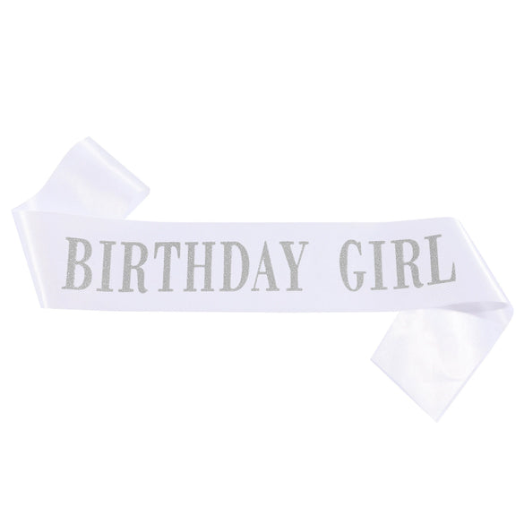 Shoulder Strap Ceremonial Belt Taffeta Fabric Sewing Pink Glitter Party Decoration