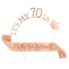 Shoulder Strap Hair Band Set And Birthday Crown Metal Semimanual Semimechanical