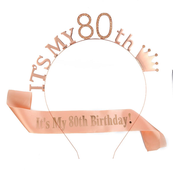 Shoulder Strap Hair Band Set And Birthday Crown Metal Semimanual Semimechanical